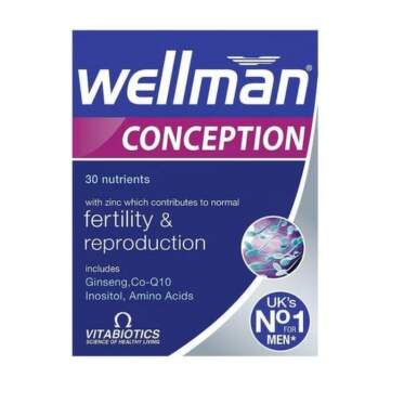 Wellman Зачеване таблетки за мъже за подпомагане на репродуктивната способност х30 VitabioticsV - 8035_1 WELLMAN CONCEPTION.png