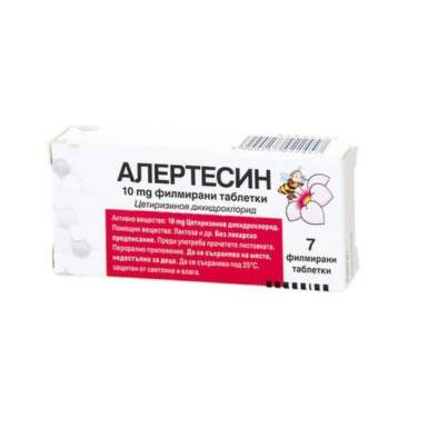Алертесин при алергичен ринит таблетки 10 мг х 7 - 8632_alertesin.png