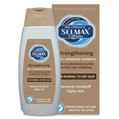 Селмaкс caffeine dual action заздравяващ шампоан против пърхот за нормална към суха коса 200 мл - 10048_SELMAX.png