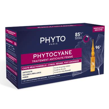 Phyto phytocyane терапия против прогресивен косопад при жени, 12 флакона х 5мл. - 6241_PHYTO_THERAPY_FEMME.png