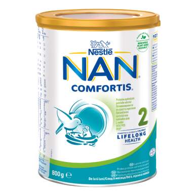 Nestle nan comfortis 2 висококачествено обогатено мляко на прах за кърмачета 6+ месеца 800г - 1719_1_nan.png