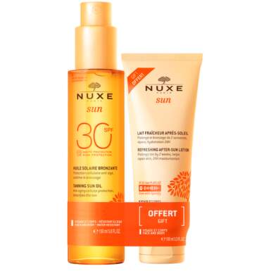 Nuxe Sun олио за тен SPF 30 150 мл + Nuxe Sun освежаващ лосион за след слънце 100 мл - 7909_nuxe.png