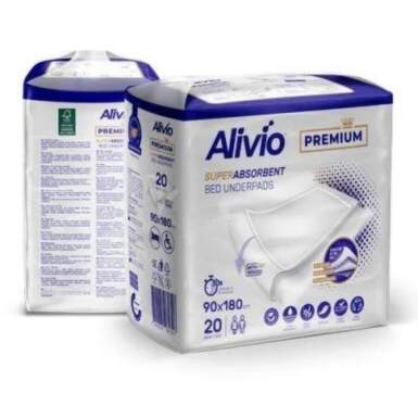 Alivio Абсорбиращи чаршафи за еднократна употреба премиум 90/180 см х 20 - 10239_alivio.png