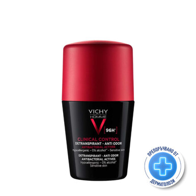 Vichy Homme Clinical Control Рол-он дезодорант против неприятна миризма до 96 часа, 50мл 805025 - 8747_1.jpg