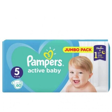 Pampers active baby пелени jp размер 5 х60 - 5727_PAMPERS ACTIVE BABY ПЕЛЕНИ JP РАЗМЕР 5 Х60.jpg