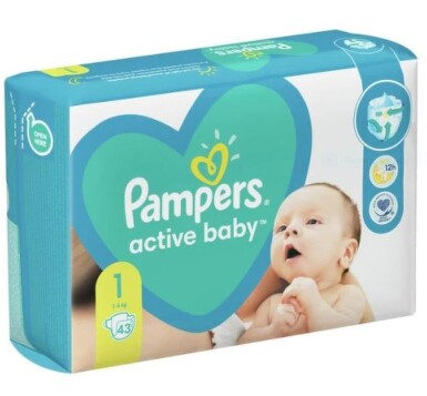 Pampers active baby пелени размер 1 newborn / 2-5кг./ х43 - 5757_PAMPERS ACTIVE BABY ПЕЛЕНИ РАЗМЕР 1 NEWBORN  2-5КГ.Х43.JPG