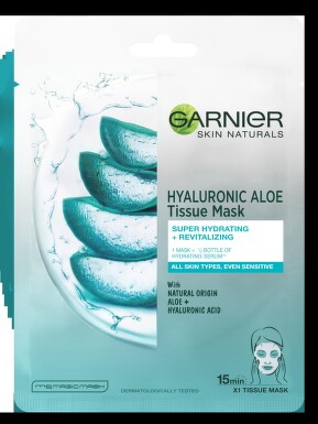 Garnier skin naturals hyaluronic aloe текстилна маска за лице 32гр - 4659_GarnierHyaALOEmask[$FXD$].jpg