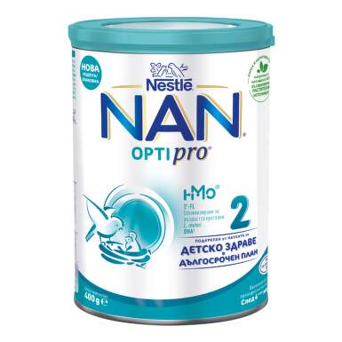 Nestle nan optipro 2 висококачествено обогатено преходно мляко на прах 6+ месеца 400г - 1717_1_nan.png