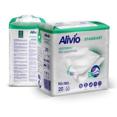 Alivio Абсорбиращи чаршафи за еднократна употреба стандарт 90/180 см х 20 - 10240_alivio.png