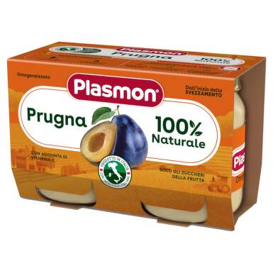 Плодово пюре слива за деца 4М+ 104 гр x2 Plasmon - 11193_PLASMON.png