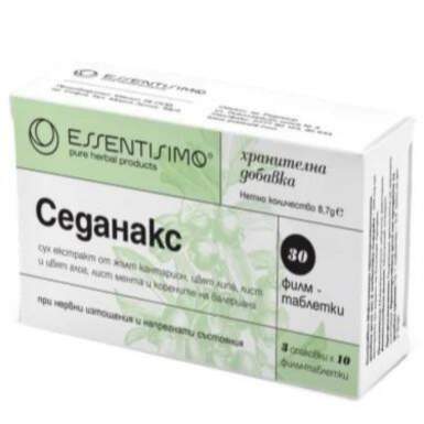 Седанакс за успокоение на нервната система х30 таблетки Evelin - 11716_sedanax.png