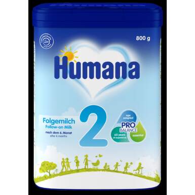 Адаптирано мляко Humana 2 за бебета 6М+ 800 гр - 24809_humana.png