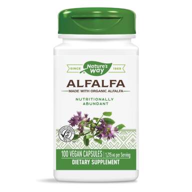 Люцерна /Alfalfa/ 405мг при задържане на течности, менопауза и ПМС капсули х 100 Nature's Way - 3910_alfalfa.png