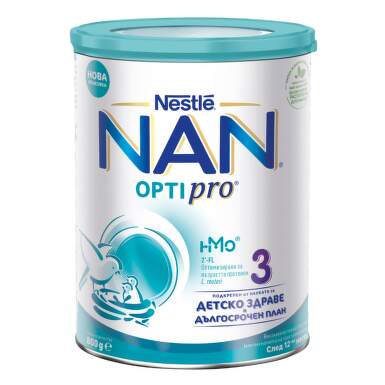 Nestle nan optipro 3 hm-o висококачественa обогатенa млечна напитка на прах 12+ месеца 800г - 1738_1_nan.png