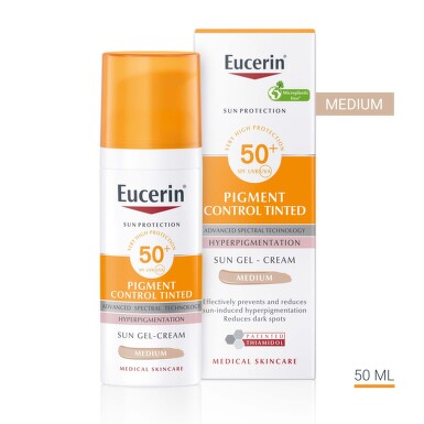 Eucerin pigment control оцветен слънцезащитен гел-крем за лице spf50+ тъмен,  50мл - 4338_eucerin.jpg