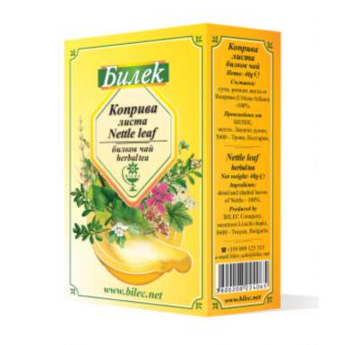 Чай коприва лист 40гр - пакет Билек - 9195_BILEK.png