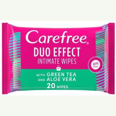 Carefree интимни кърпички с алое и зелен чай 20 бр. - 24244_carefree.png