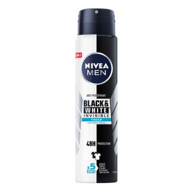 Nivea Men Deo Спрей мъжки Invisible on Black & White Fresh XL size 250мл - 24820_nivea.png