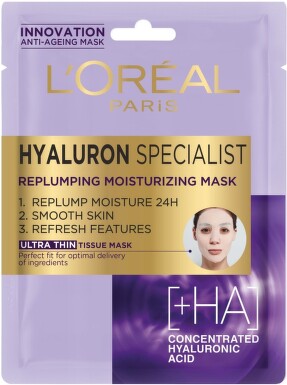 Loreal hyaluron specialist хартиена маска за лице - 4474_LorealHA+mask[$FXD$].jpg