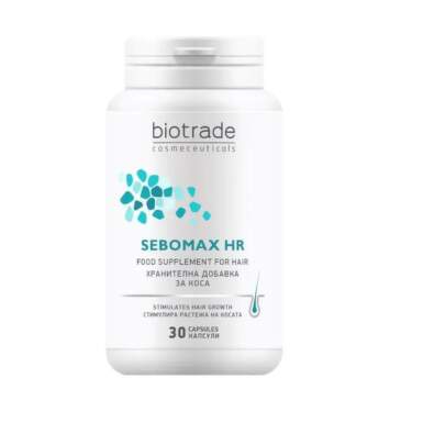 Себомакс HR хранителна добавка за коса капсули Х30 biotrade - 6636_sebomaxhrdobavka.png