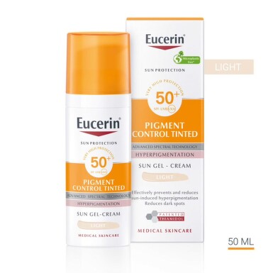 Eucerin pigment control оцветен слънцезащитен гел-крем за лице spf50+светъл,  50мл - 4339_eucerin.jpg