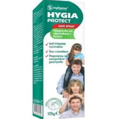 Hygia Protect Предпазващ спрей за коса против въшки х125 мл Sopharma - 10402_hygia.png
