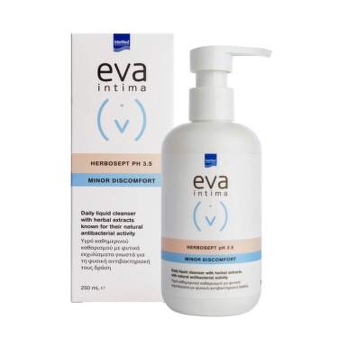 Eva Intima Wash Herbosept pH 3.5 интимен гел при лек дискомфорт 250 мл - 24950_eva.png