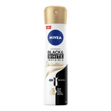 Nivea дезодорант спрей дамски invisible on blacк&white silкy smooth 150мл - 24656_NIVEA.png