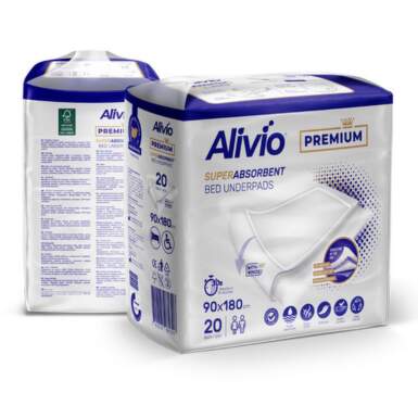 Абсорбиращи чаршафи за еднократна употреба Alivio Премиум 90/180 см – 10 броя - 24782_alivio.png