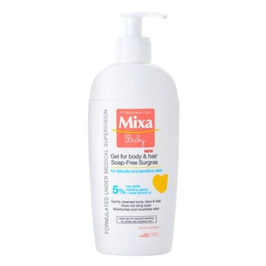 Mixa baby нежен гел за измиване на коса и тяло без сапун 400мл - 4713_MixaSoapFREE[$FXD$].jpg