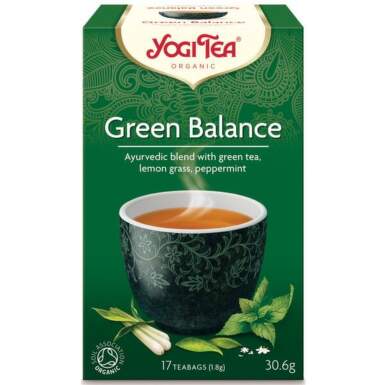 Yogi Tea Green Balance Био Аюрведичен чай Зелен баланс x17 пакетчета - 10414_yogi.png