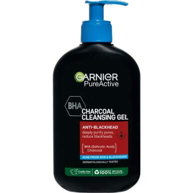 Garnier Pure Active Charcoal Почистващ гел с активен въглен за мазна кожа против черни точки 250 мл - 23960_garnier.png
