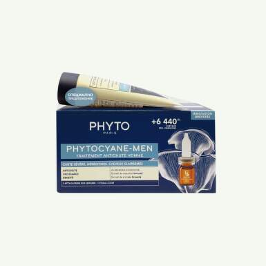 Phyto Phytocyane Men Комплект - Терапия за косопад и Шампоан, 12 x 3.5 + 100 мл - 24296_phyto.png