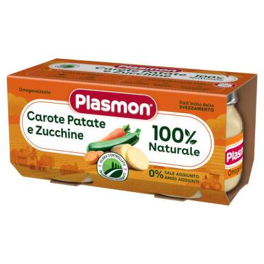 Пюре от моркови картофи и тиквички за деца 4М+ 80 гр х2 Plasmon - 11197_PLASMON.png