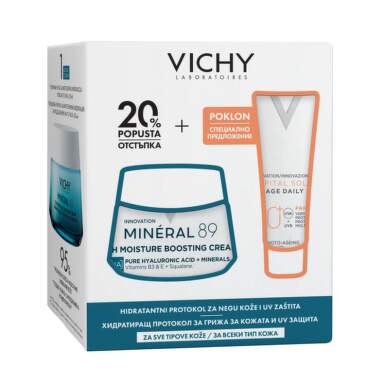 Vichy Mineral 89 Лек крем за хидратация 50 мл + Soleil SPF50+ UV-Age Флуид за лице 15 мл. 230366 - 24174_vichy.png