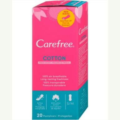Carefree ежедневни превръзки Cotton Fresh 20 бр. - 24247_carefree.png