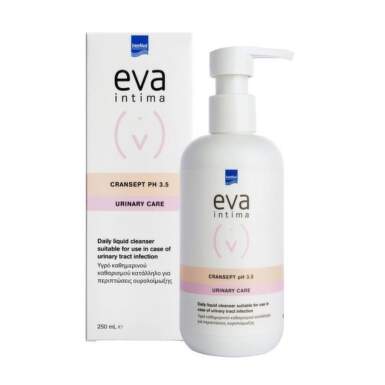 Eva Intima Cransept Почистващ гел грижа за пикочните пътища pH 3.5 250 мл - 24952_eva.png