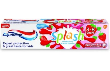 Паста за зъби aquafresh детска splash strawberry 50мл /3-8г./ - 1813_TOOTHPASTE_AQUAFRESH_SPLASH[$FXD$].JPG