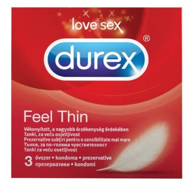 Презервативи durex feel thin х 3 червен - 2202_durex_extra_thin.JPG