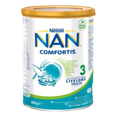 Nestle nan comfortis 3 висококачествено обогатено мляко на прах за малки деца 12+ месеца 800г - 1741_1_nan.png