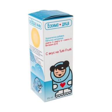 Ескимо кидс сироп естествено рибено масло за деца Омега 3-6-9 + Витамини - 8485_ESKIMO.png