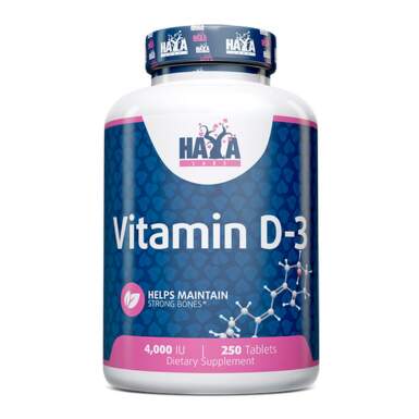 Витамин D3 капсули за здрави кости 4000IU х250 Haya labs - 8992_HAYA.png