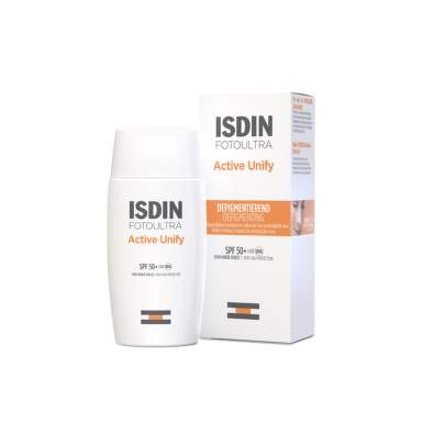 Isdin Fotoultra 100 Active Unify Слънцезащитен флуид с депигментиращо действие SPF50+ 50мл - 2987_isdin.png