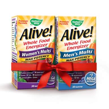 Alive за жени таблетки х 30 + alive за мъже таблетки х 30 пакет - 3906_alive.png