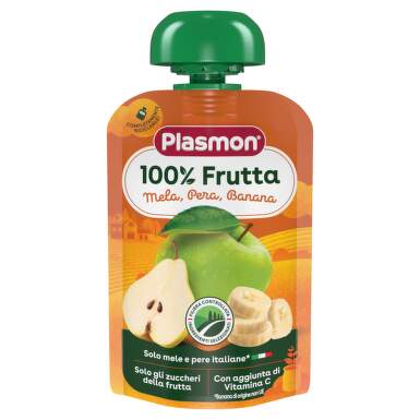 Плодова закуска микс плодове за деца 6М+ 100 гр Plasmon - 11189_PLASMON.png