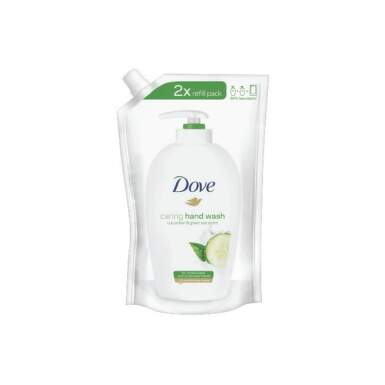 Dove Caring Hand Wash Fresh Touch Течен сапун за ръце с краставица и зелен чай - пълнител 500 мл - 24014_dove.png