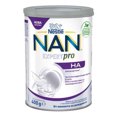 Nestle nan h.a. мляко на прах за кърмачета с хидролизиран протеин 0+ месеца 400г - 1730_1.png