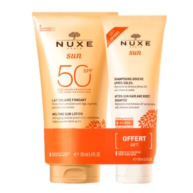 Nuxe Sun нежен лосион SPF 50 150 мл + Nuxe Sun шампоан за коса и тяло 100 мл - 7907_nuxe.png