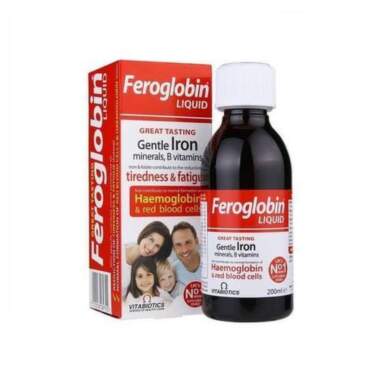 Фероглобин Б12 сироп при анемия 200мл Vitabiotics - 8085_1 FEROGLOBIN SYRUP.png