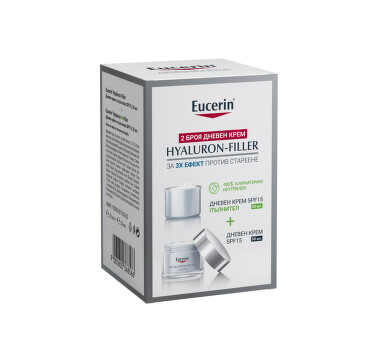 Eucerin hyaluron-filler дневен крем SPF 15 50 мл + пълнител 50 мл - 7338_1.jpg